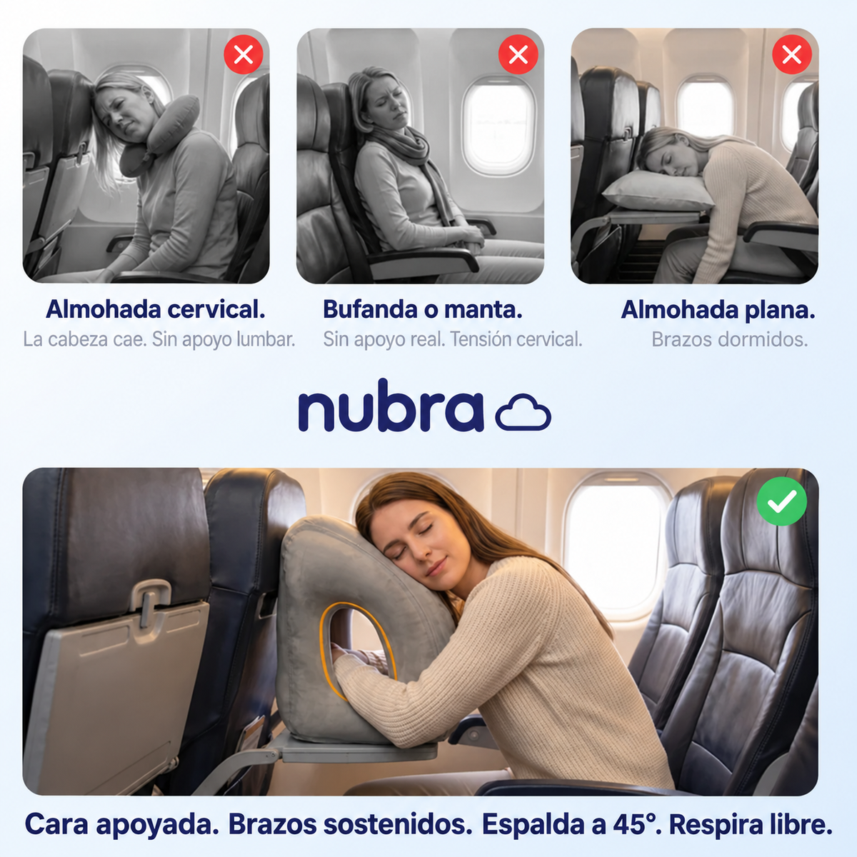 Almohada Cervical Inflable 360°