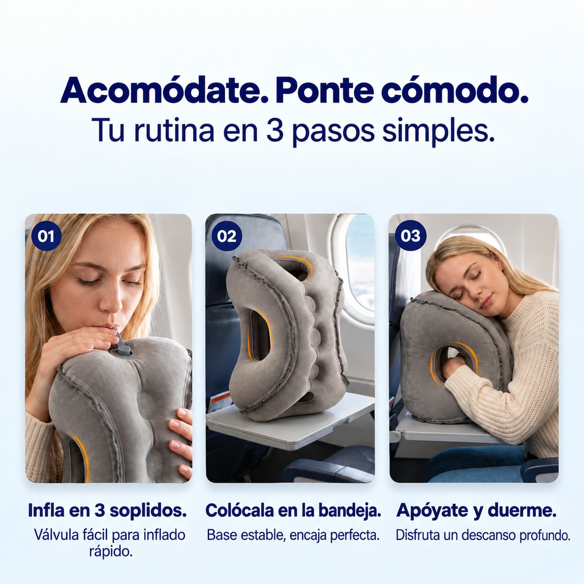 Almohada Cervical Inflable 360°